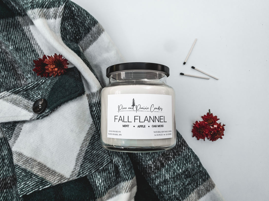 Fall Flannel Soy Candle
