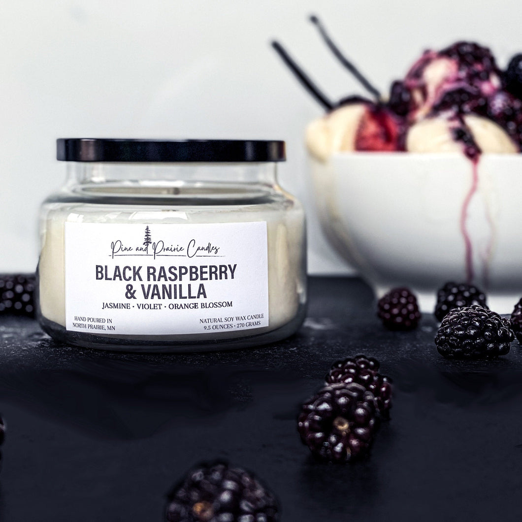 Black Raspberry & Vanilla Soy Candle